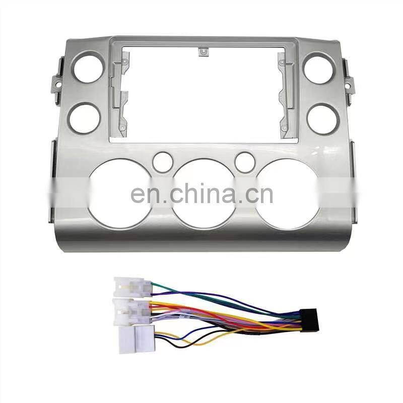 Car Android GPS Frame For 2007 FJ Cruiser Radio DVD Modified Decorative Panel Frame With Power Cable