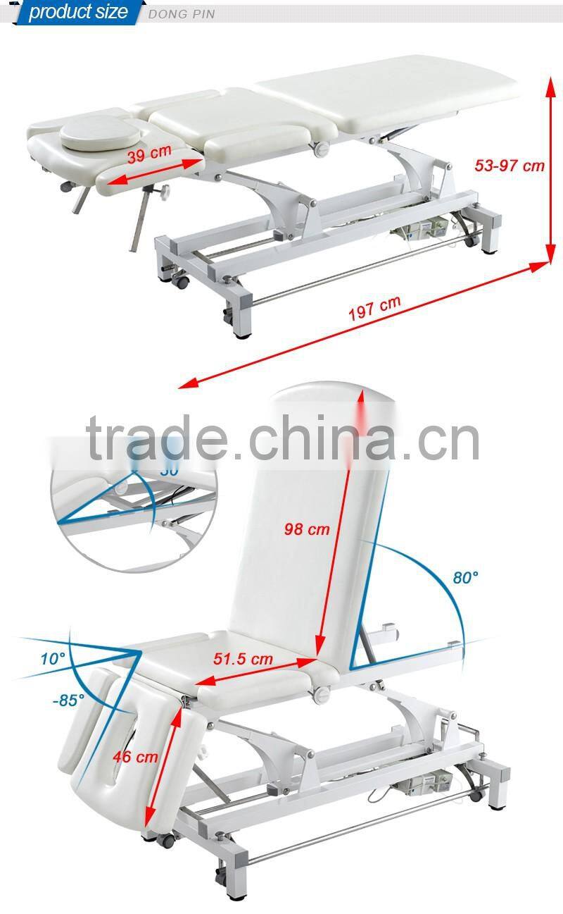 Guagndong top grade supplier beauty salon electric facial beauty bed
