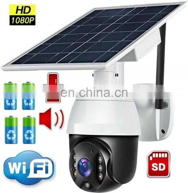 3MP Outdoor PTZ Solar CCTV XM Icsee PIRSecurity Solar WiFi Camera Q2