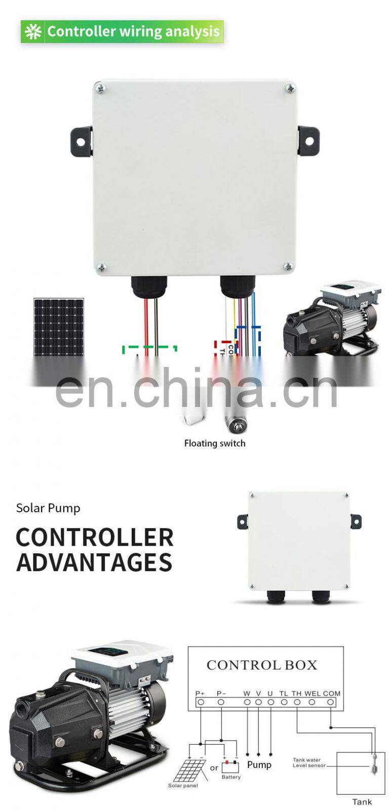 High Efficiency 1Hp Self-Priming Jet Solar Water Pump With Panel