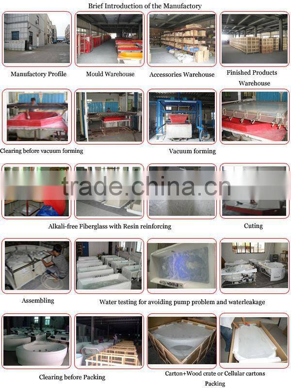 Portable Simple Style Acrylic Sanitary Massage Bathtub