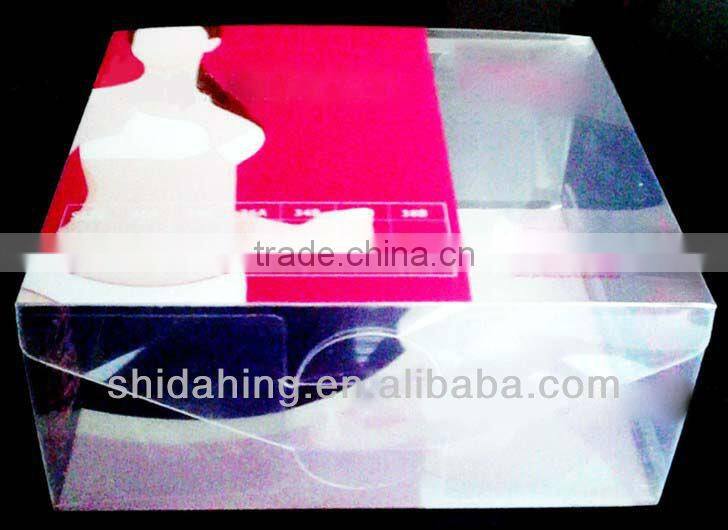 UV offset printing high end cupcake box with pvc window