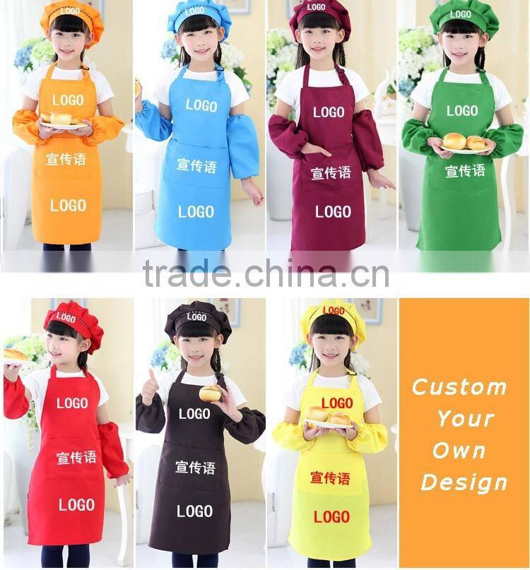 kids apron for gifts, custom logo print promotion aprons, canvas cotton apron
