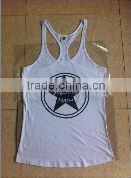 OEM Tank Tops Gym Wear Stringer Tank Top Wholesale Clothing / Stringer Vest With Printed wholesale from China supplier