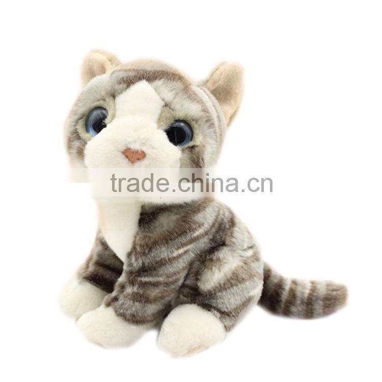 newly design hot sale lifelike cat plush toy customized