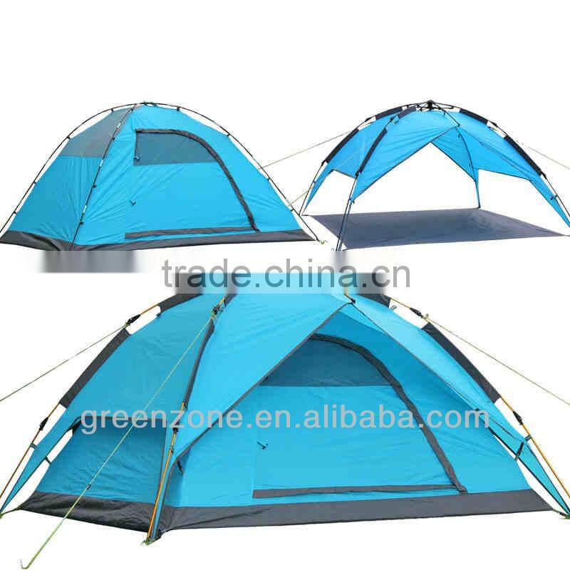 Coulourful Auto Tent. green Polyster