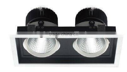 double LED COB square downlight
