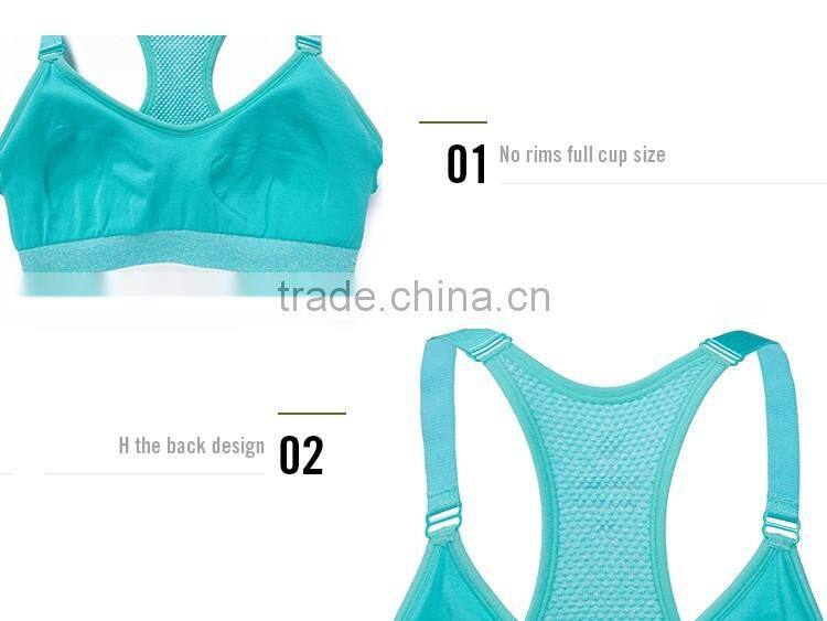 2016 Sports bras cotton yoga running vest,fashionable sports bra