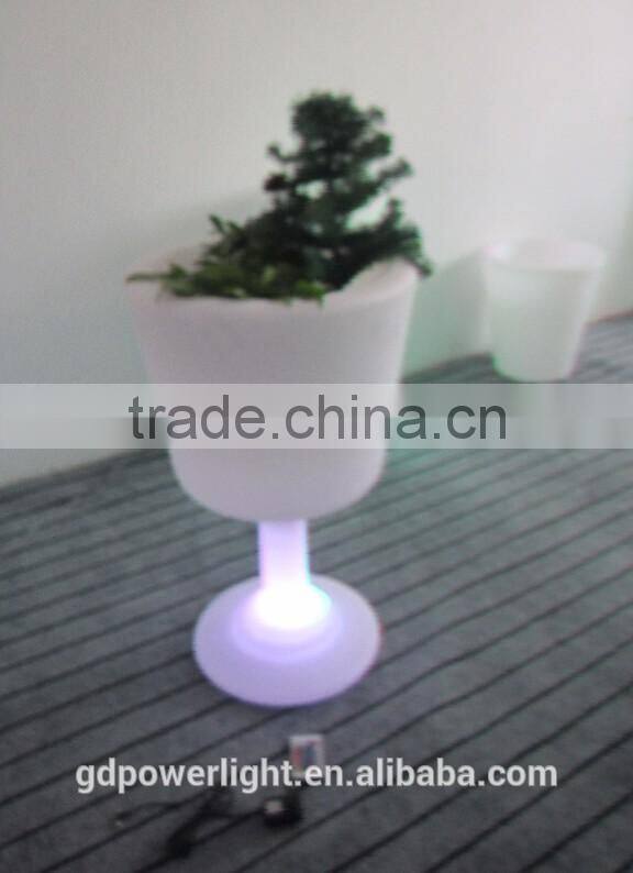 PE plastic Flowerpot with LED light YXF-4576