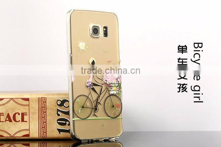 Exquisite transparent painted silicone soft case for Samsung
