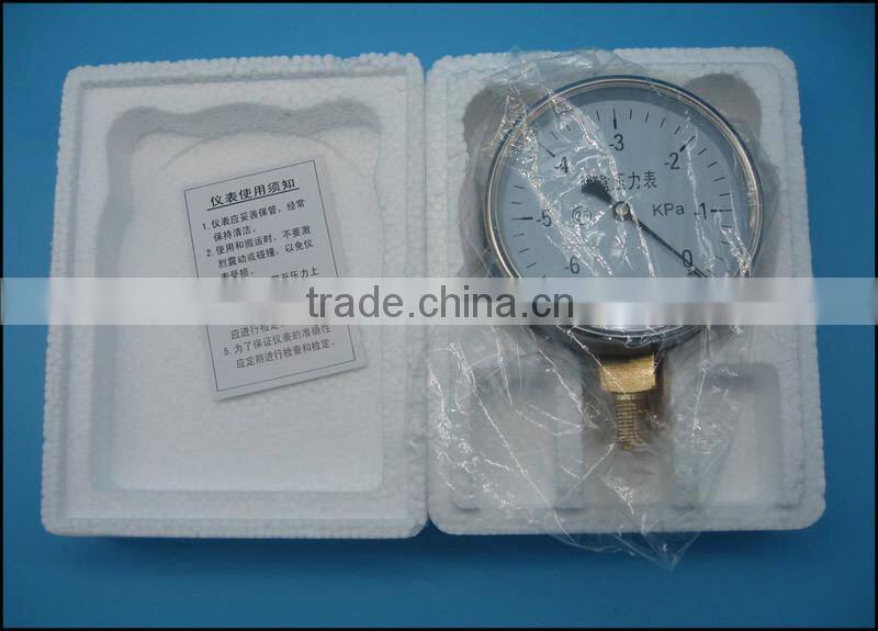 Hot!!! Manufacturer supply low price VG series Stainless steel oil, air, hydraulic, water Pressure Gauge manometer