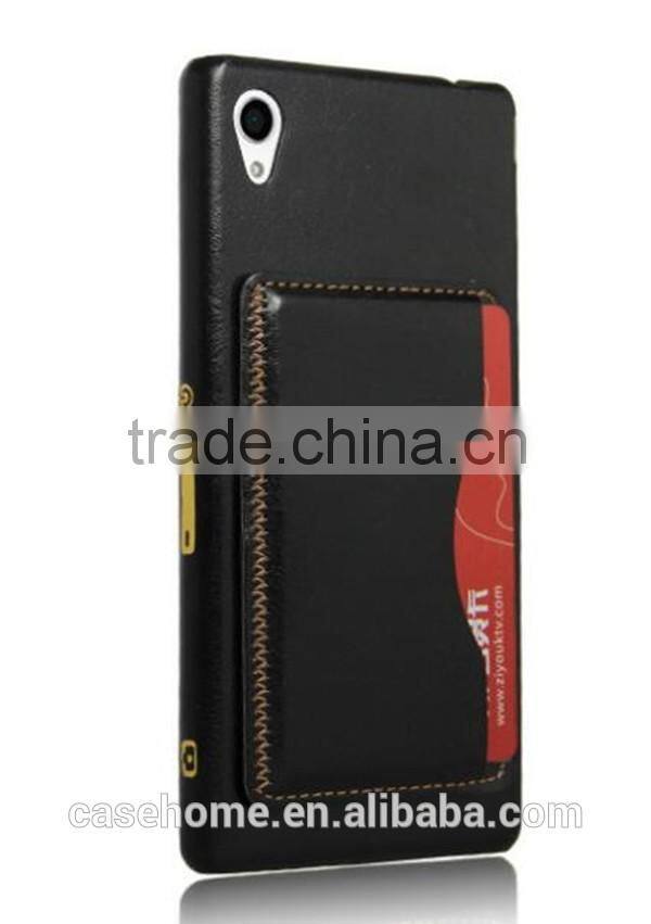 Brown Back Cover For Sony Xperia E4 Back Flip Leather Cover Case