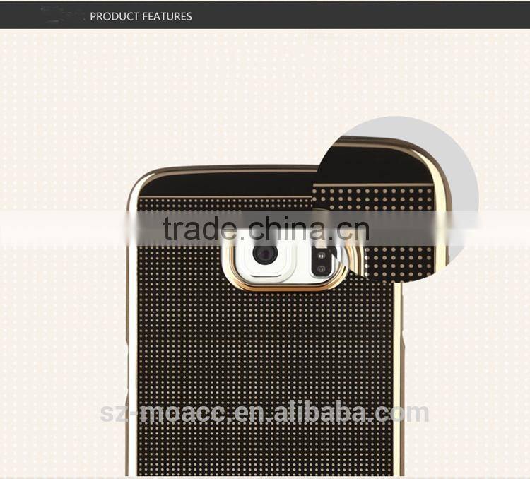 Fashion slim electroplating pc hard case for samsung galaxy s6