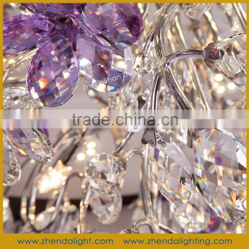 CE/ROHS/FCC Certificated modern gold crystal chandelier light