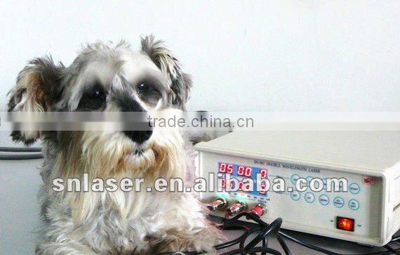 Veterinary laser treatment device