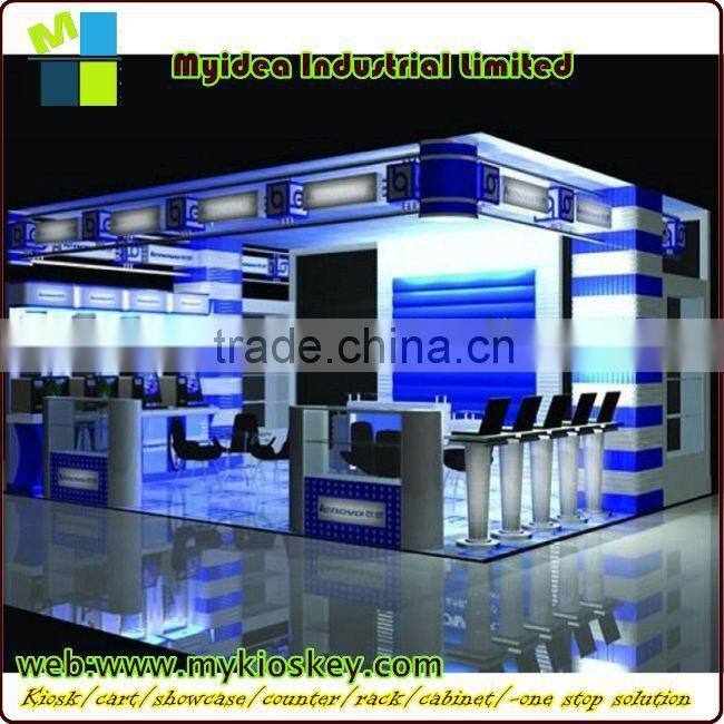 New design hot sale tempered glass wood cell phone kiosk for cell phone shop cellphone store display fixture