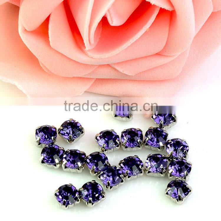 Top quality Crystal rhinestones with claw setting for garment accessories