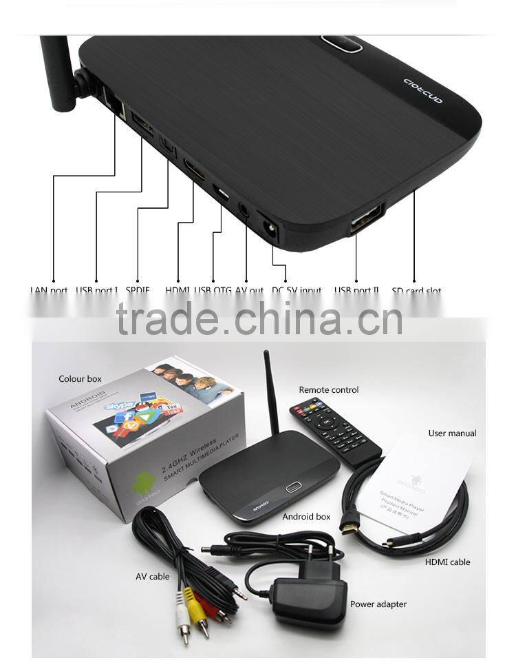 2013 Latest High Quality (2g+8g) Rk3188 Quad Core Android Smart Tv Box Mk822 Hdmi With Buletooth 4.0