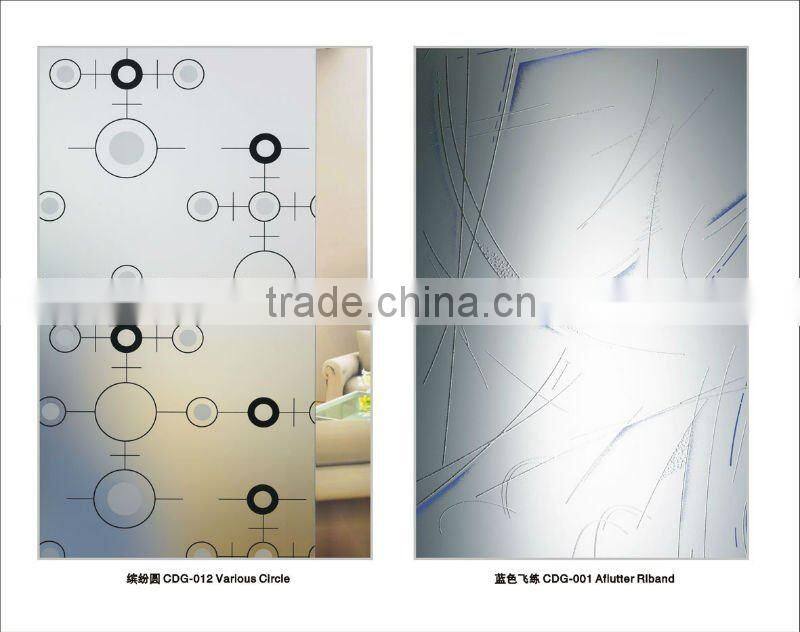 partition /interior door glass/frosed glass
