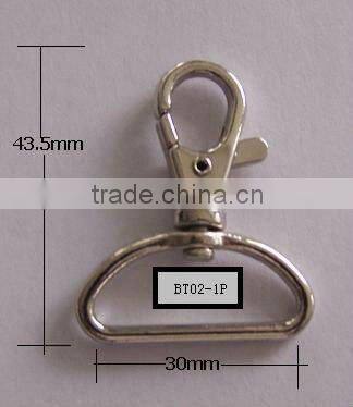 Hardware rigging zinc alloy swivel carabiner hook