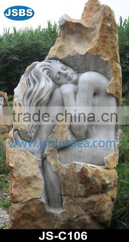 Decorative Old Stone Chinese Budda Sculpture