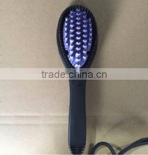 Newest Disign Purple Electric Profeessional Hair Straightener With Brush