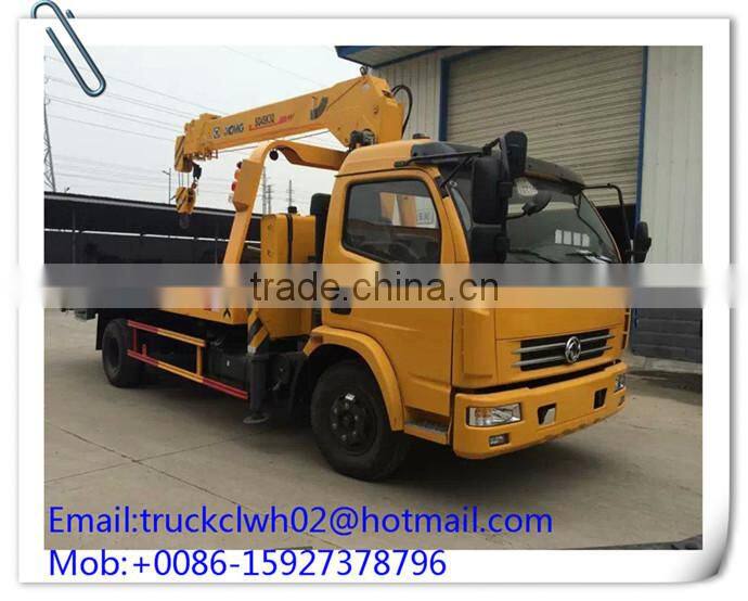 DONGFENG wrecker truck with arm crane, lift tow truck wrecker for sale