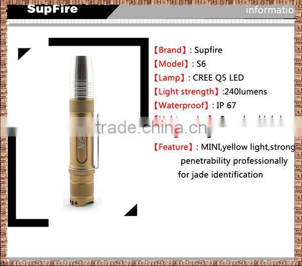 led torch mini aluminum flashlight