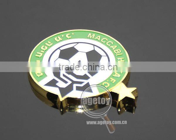 Green Box Packing Round Star Shaped Promotional Club Football Match Customize Sports Game Metal Medal
