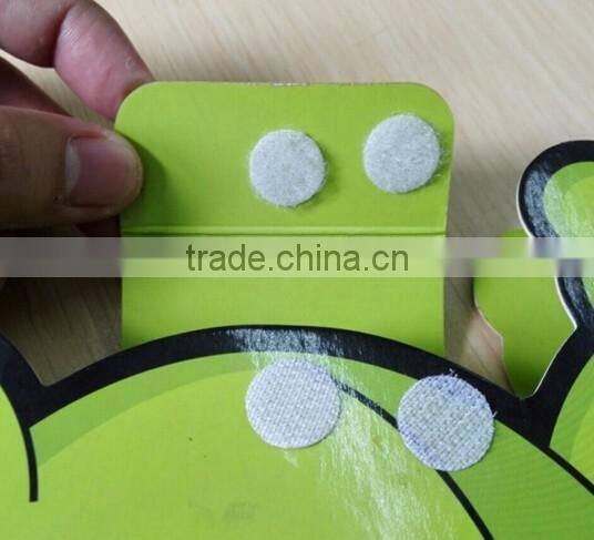 Good adhesion round dot hook and loop used as a closure on garments