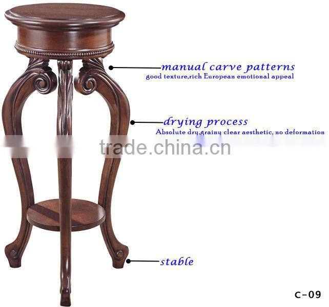 European style wooden decorative plant stand C-09#