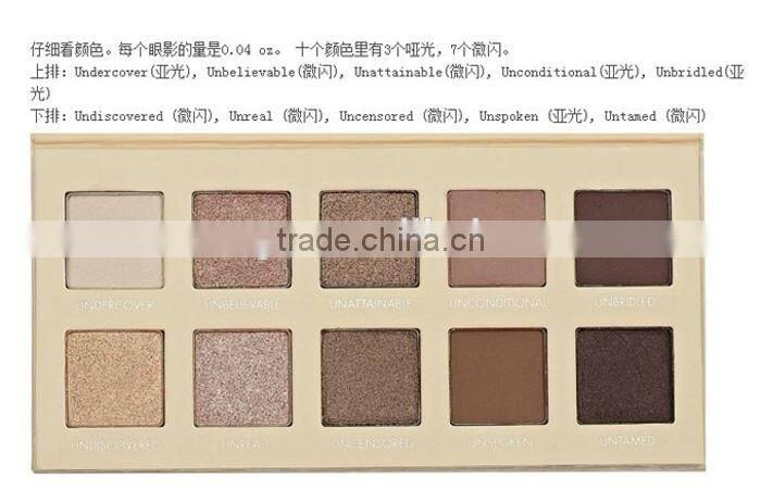 Hot Sale! New Makeup Lorac PRO Unzipped Eyeshadow Powder Palette 10 Color Eye Shadow with Eye Primer