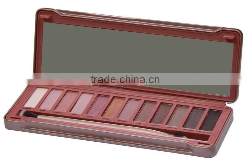 Hot Selling NK Makeup Eye Shadow 12 Colors Eyeshadow Palette with Brusher