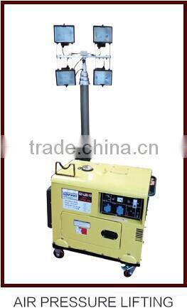 power 2000w,gasoline or diesel engine ,industrial mobile light tower