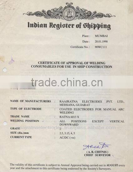 RUTILE COATED WELDING ELECTRODE
