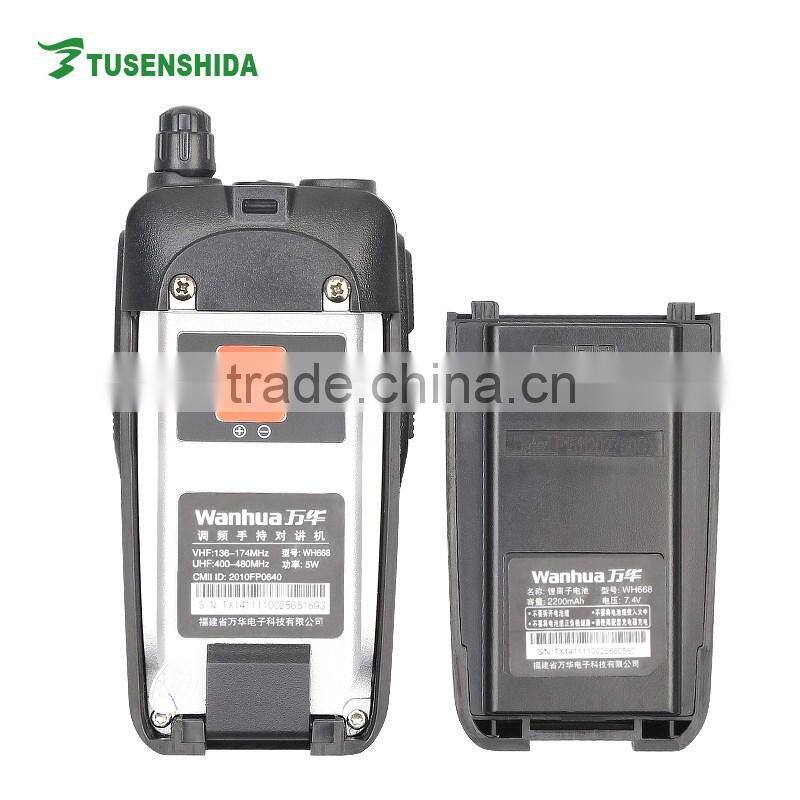 Professional Walkie Talkie for Wanhua WH668 Transceiver Dual Band Two way Radio