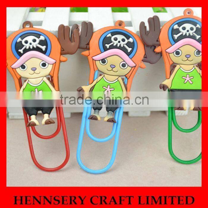 Cute cartoon silicone animal airplane shape paper clips