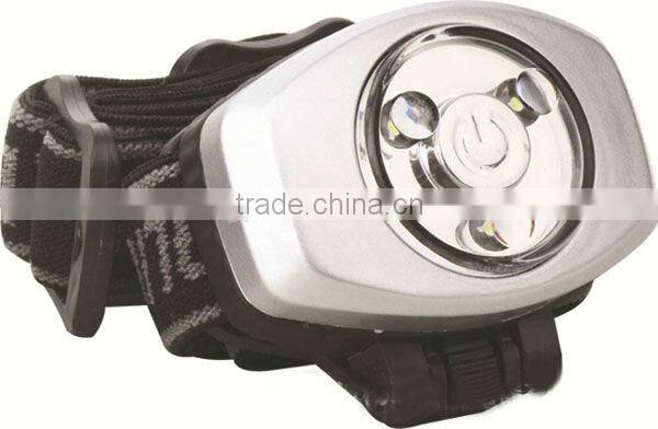 ABS 3 LED MINI HEAD TORCH LIGHT