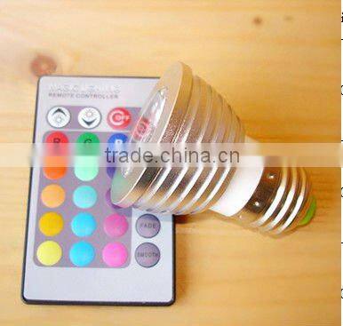 Hot-Sale High Lumen 3W RGB LED Spotlight with Remote Controller