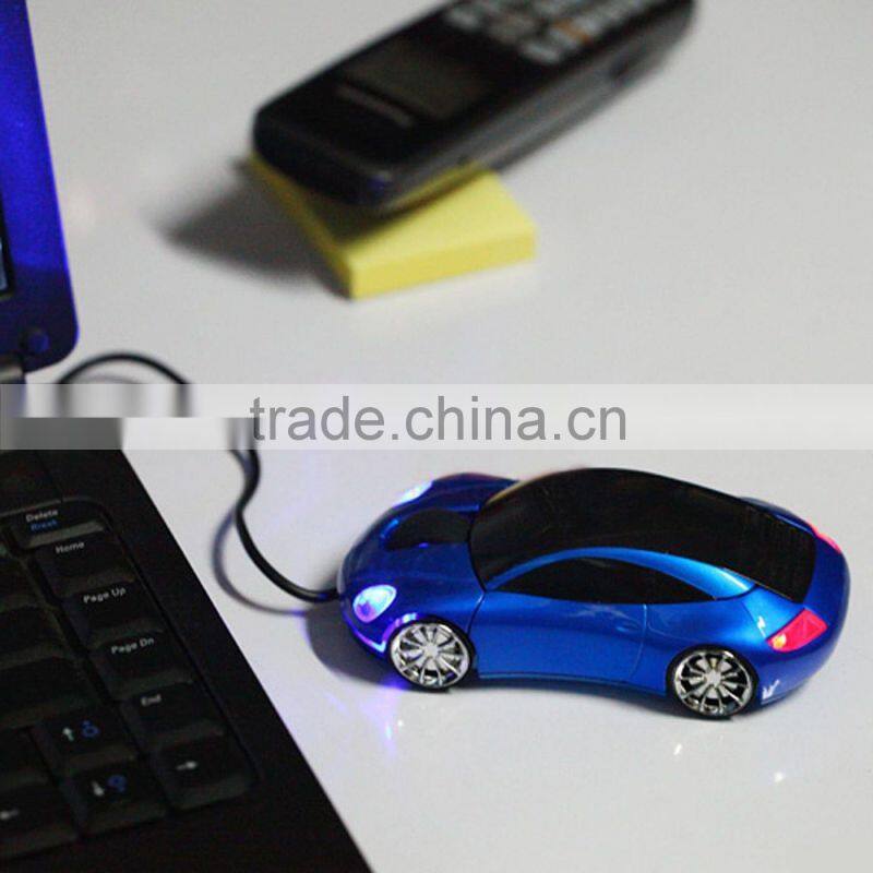 3D Optical Car Shape USB Wired Mouse Mice for Computer PC Laptop Notebook Blue