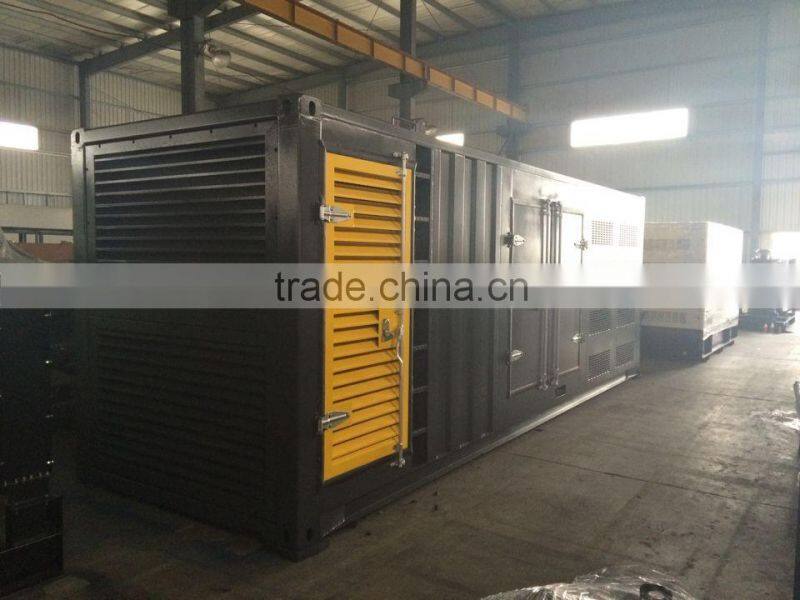 Container type 1000kva diesel power genset