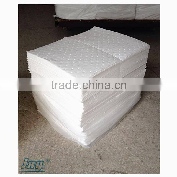 100% Polypropylene Spunbond Oil Only Heavy Weight Sorbent Pads/Dimpled&Perforated