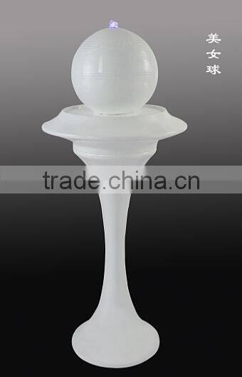 hotel decorative led resin vase fountain