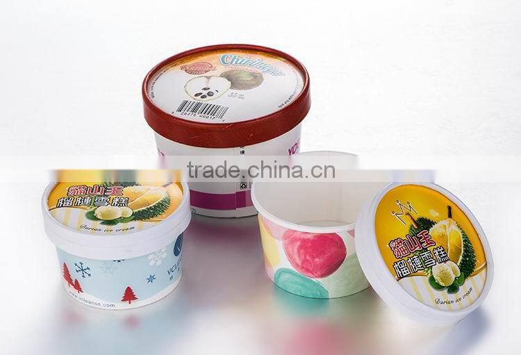 Wholesale take away printed paper ice cream tub