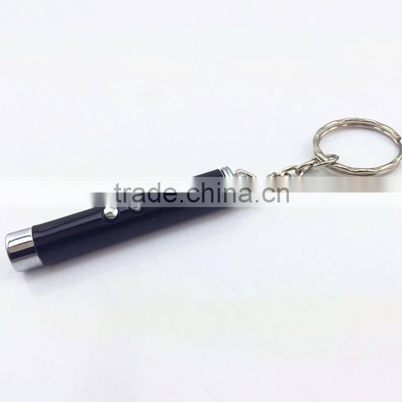 2 in 1 mini laser Counterfeit money detector pen ,multifunctional led pen with keychain