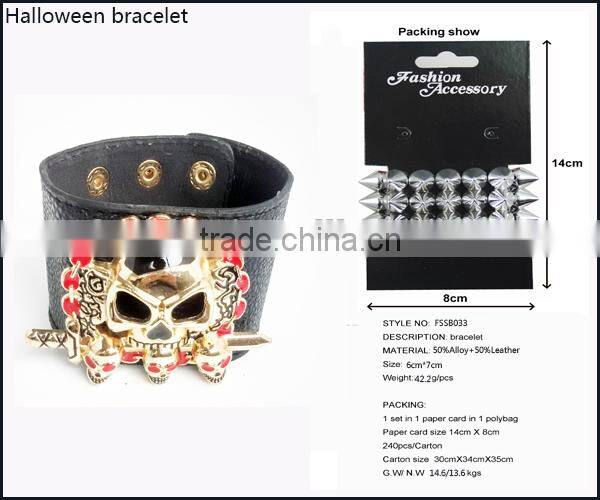 Stainless Steel Silver Jewelry Halloween Tentacles Skeleton Bangle