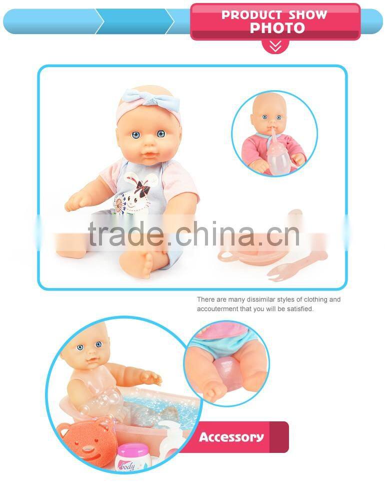 Shantou hot item lovable small baby dolls wholesalers for kids with cart