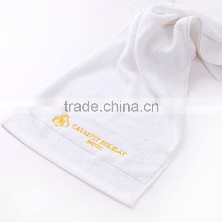 100% cotton 16 spiral white 5 star hotel towels