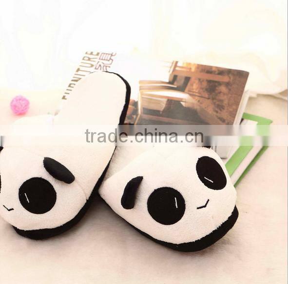 Factory supply wholesale funny animal fleece slippers warm plush indoor slipper