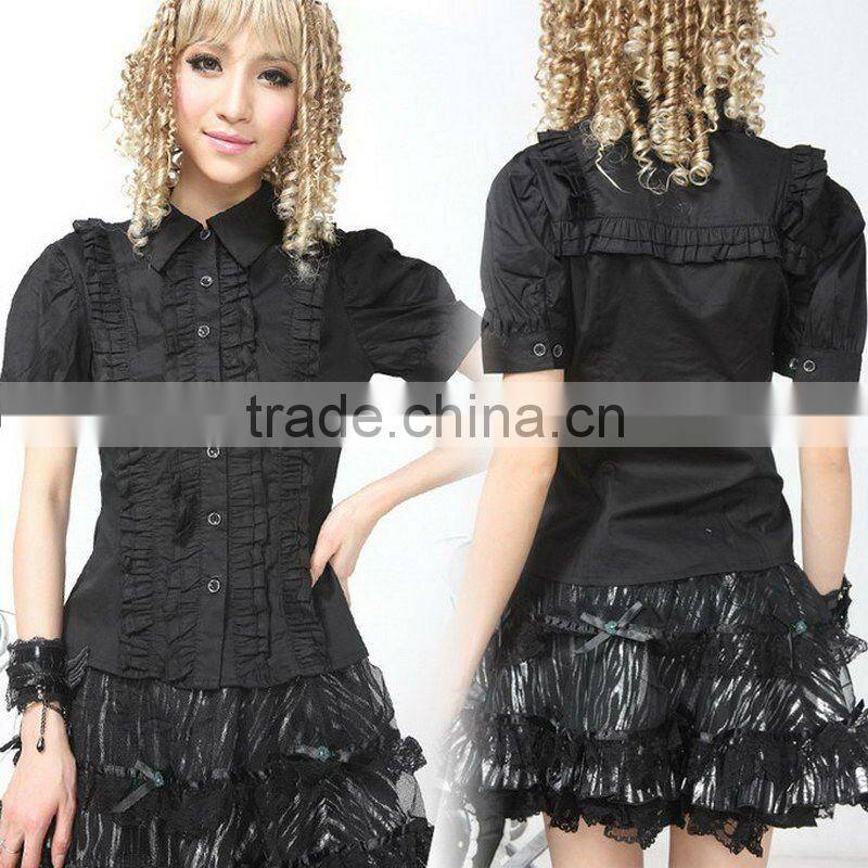 GOTHIC 81091 PUNK Lolita LACE QUEEN SHIRT S-L